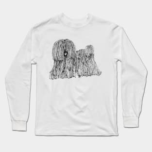 Hand Draw Puli the Dog Long Sleeve T-Shirt